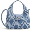 Chloe soo Chloe Soo Women Small Shoulder Bags Quilted Crossbody Distressed Jean Denim Purse Clutch Handbag Shoulder Handbags