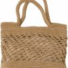 TENDYCOCO Straw Shoulder Tote Crochet Beach Bag Woven Handbag & Purse Handmade For Women Shoulder Handbags