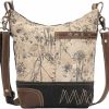 Myra Bag Myra Bag Solidaster Upcycled Canvas & Leather Shoulder Bag S-1525 Shoulder Handbags