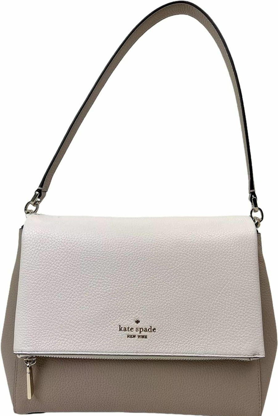 Kate Spade New York Kate Spade Leila Medium Pebbled Leather Shoulder Bag (Warm Beige) Shoulder Handbags