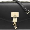 DKNY Dkny Womens Dkny Elissa Lg Shoulder Bag, Black/Gold, One Size Us Shoulder Handbags