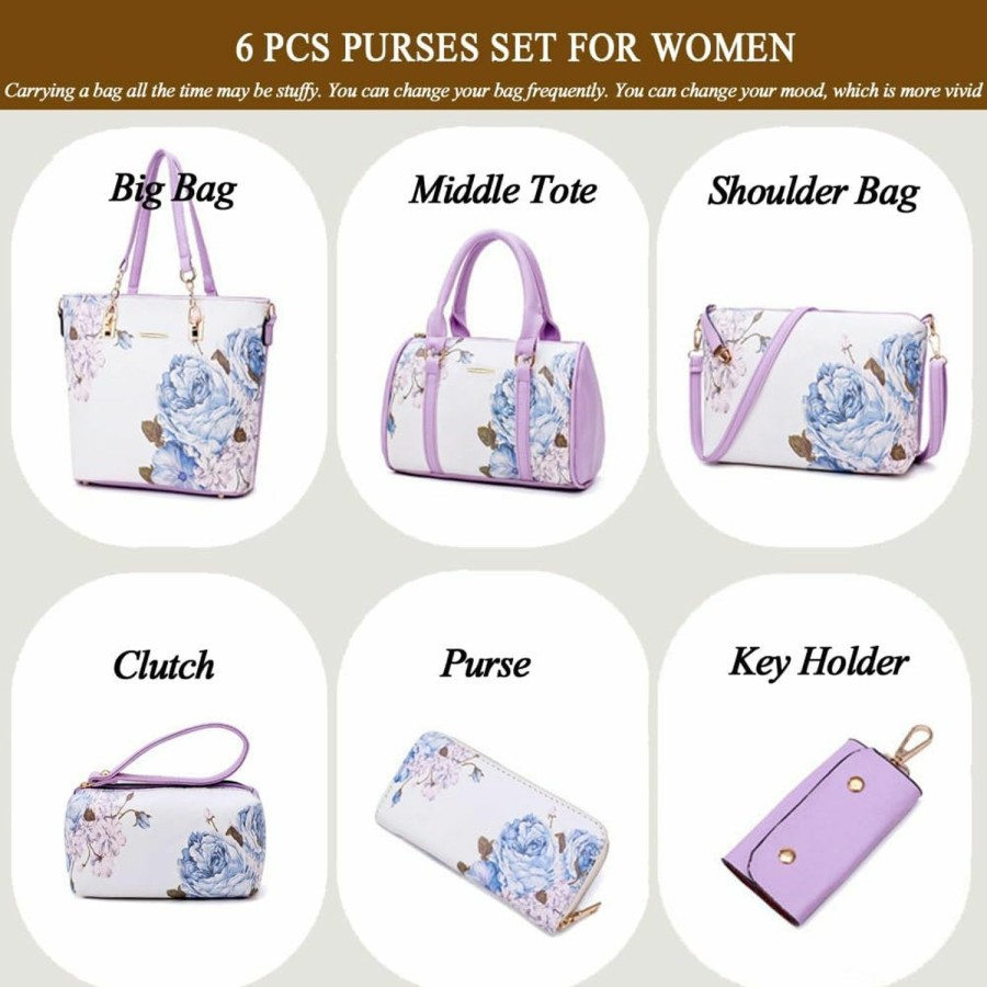 2E-youth 2E-Youth Designer Purses And Handbags For Women Satchel Shoulder Bag Tote Top Handle Bag Shoulder Handbags