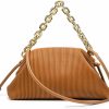 KingTo Kingto Shoulder Clutch Purse Handbag For Women Designer Small Dumpling Chain Pouch Bag Soft Ruched Crossbody Bag Shoulder Handbags