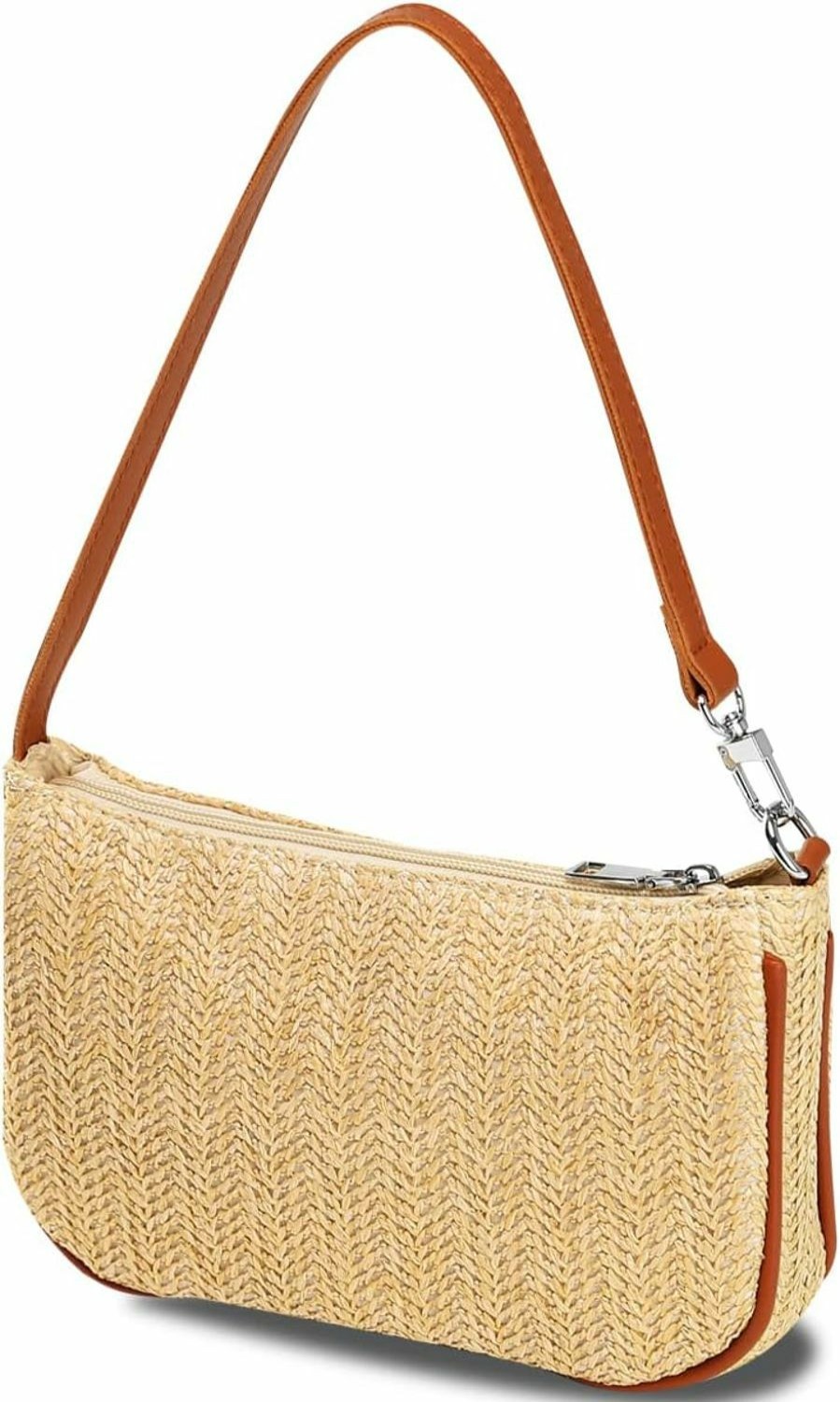 Aoekaff Aoekaff Straw Shoulder Purse Bag For Women,Small Straw Clutch Handbag For Beach Vacation Essentials Shoulder Handbags