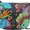 Anna by Anuschka Anna By Anuschka Women'S Hand Painted Genuine Leather Flap Crossbody Shoulder Handbags