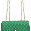 ER.Roulour Er.Roulour Quilted Crossbody Bags For Women, Trendy Roomy Shoulder Handbags With Flap Gold Hardware Chain Purses Shoulder Bag Shoulder Handbags