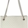 Karl Lagerfeld Paris Karl Lagerfeld Paris Charlotte Shoulder, Wntr Wht/Silvr Shoulder Handbags