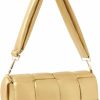 NAARIIAN Naariian Large Puffer Shoulder Bag Handmade Woven Handbag Designer Padded Crossbody Dupes Women Lightweight Purse(Bright Gold) Shoulder Handbags